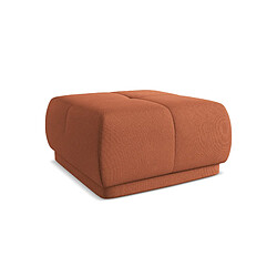 Pouf Makamii HOKU chenille - terre cuite