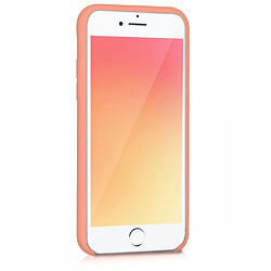 LaCoqueFrançaise Coque iPhone 7/8/ iPhone SE 2020 Silicone Liquide toucher doux, Anti Chocs Corail