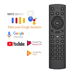 Universal Nouveau G20S Pro Air DUSE rétroéclairage gyro vocal apprentissage infrarouge Google Assistant pour Android TV Box télécommande vocale intelligente (G20S Pro rétroéclairage)