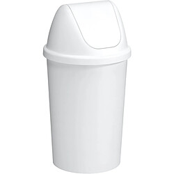 Sunware Poubelle avec couvercle Swing 45 litres Blanc.