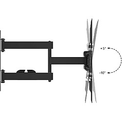 Acheter Duronic TVB109M Support Mural d'écran de télévision inclinable, Rotatif et orientable - 32 à 60 Pouces / 81 à 153 cm – VESA 600 x 400