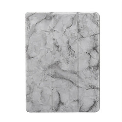 Wewoo Housse Étui Coque Etui à rabat horizontal en marbre avec Motif texture pour iPad Air 201910,5 poucesavec support trois rabattables et fente stylo et fonction veille / réveil gris