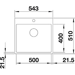 Avis BLANCO 524113 Subline de 500 IF/A Steel Frame SILGRANIT PuraDur sans vidage Télécommande, anthracite