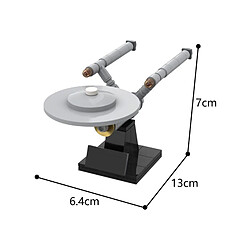 Universal 23252 Vaisseau NCC 1701 Bloc de construction high-tech Pièces en brique Décoration de la maison Concours de cerveau DIY pour enfants Jouets d'anniversaire Cadeaux | Bloc