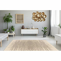 Avis Paris Prix Tapis Tissé à Poils Plats Splash Crème 80 x 150 cm