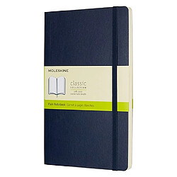 Carnet Moleskine souple bleu nuit 13 x 21 cm ivoire uni 192 pages