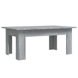 vidaXL Table basse Sonoma gris 100x60x42 cm Bois d'ingénierie