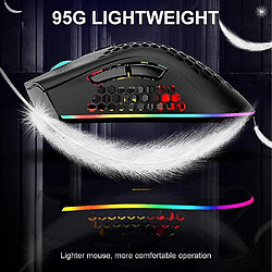 Universal 2,4 g de souris optique RVB souris rétro-éclairée souris sans fil 1600dpi souris USB rechargeable pour pas cher