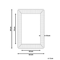 Avis Beliani Miroir BAUGY Bois Blanc