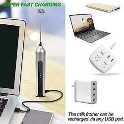 Avis Universal USB Électrique Lait en Poudre 3 Vitesses Accélération Cappuccino Mousse Téléphone Portable Batisseur d'Œufs Chocolat Chaud Latte Boisson Batisseur