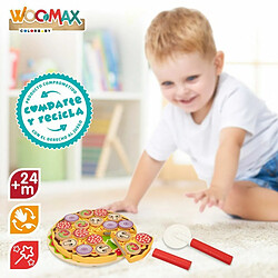 Jeu en bois Woomax Pizza 27 Pièces (6 Unités) pas cher