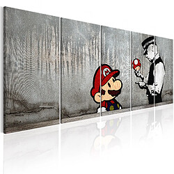 Artgeist Tableau - Mario Bros on Concrete [200x80]