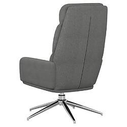 Maison Chic Chaise de relaxation | Fauteuil relax Gris clair Tissu -GKD90672 pas cher