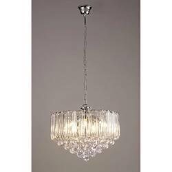 Luminaire Center Suspension Lana Chrome poli 5 ampoules 45cm