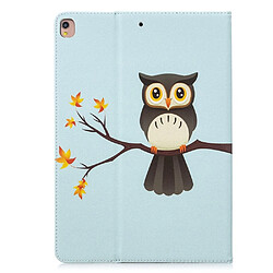 Avis Etui en PU impression de motifs avec support hibou pour votre Apple iPad 10.2 (2019)