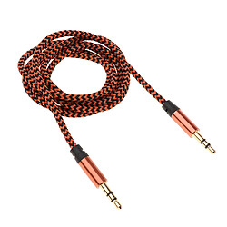 Acheter Câble auxiliaire audio 3,5 mm nylon tressé mâle vers mâle aux cordes # 4