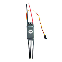 Avis 2pcs 20-60A ESC Sans Balais Bidirectionnel Pour Pièces De Bateau De Voiture Télécommandées 2-6S 40A