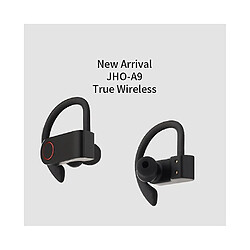 Universal A9 casque sans fil bluetooth v5.0 tws casque sans fil bluetooth casque sport annulation du bruit bouchon d'oreille stéréo noir