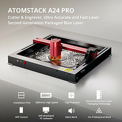 ATOMSTACK A24 Pro Graveur laser 24 W, 365 x 305 mm