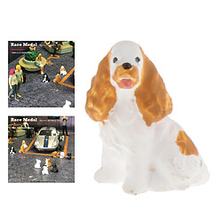 Avis 1/64 Miniature Chien Mini Figure Poupée Scène De Rue Modèle StyleB Jaune Blanc