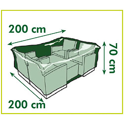 Acheter Nature Housse de meubles de jardin pour table et chaises 200x200x70 cm