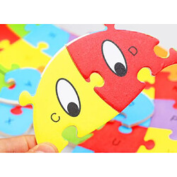 Universal 1 lettre anglaise Animaux Puzzle Cartoon Enfants Anglais Cognition Initiation Puzzle Jouet pas cher