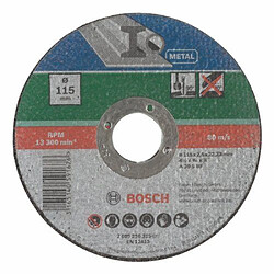 Bosch 2609256315 Disque à tronçonner à moyeu déporté pour Métaux Diamètre 115 mm Diamètre d'alésage 22/23 Epaisseur 2,5 mm