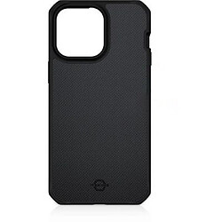 Itskins Coque pour iPhone 14 Pro Renforcée Ballistic Nylon R Compatible MagSafe Noir