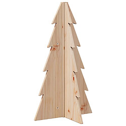 vidaXL Arbre de Noël en bois pour décoration 69,5cm bois massif de pin