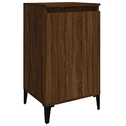 vidaXL Table de chevet chêne marron 40x35x70 cm bois d'ingénierie