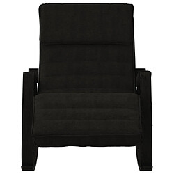 Avis Maison Chic Chaise à bascule | Fauteuil Relax, design moderne Noir Tissu -GKD14575