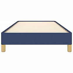 Maison Chic Lit adulte - Lit simple Cadre de lit,Structure du lit Contemporain Bleu 80x200 cm Tissu -MN43742 pas cher