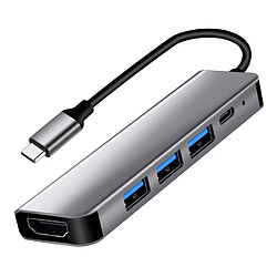 Universal C à HDMI compatible 4K USB C 3.0 Samsung S8 DEX Huawei P30 Pier Xiaomi 10 Projector TV | (noir)