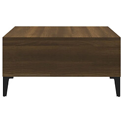 Acheter Maison Chic Table basse,Table Console Table d'appoint, Table pour salon Chêne marron 60x60x30 cm Aggloméré -MN85647