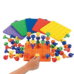 Avis 100x Mathlink Cube Math Learning + Pegboard Sorting Stacking Toys Skills