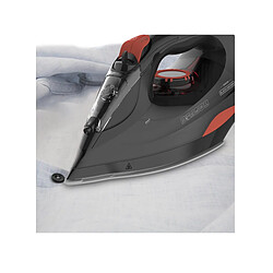 Black & Decker Fer à repasser vapeur 3000w 45g/min noir et rouge - BXIR3000E - BLACK+DECKER pas cher