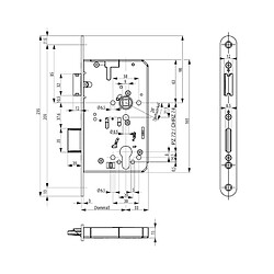 Avis Fp Serrure à mortaiser anti-panique PZ65/72/924rd PAF-EB-2326 DLERmatt