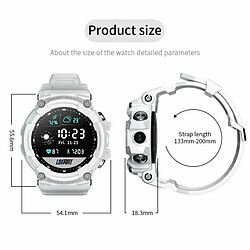 Acheter Lokmat Attack3 Sport Montre Intelligente Bluetooth Appels Lecteur De Musique Moniteur De Fréquence Cardiaque Écran Tactile Blanc