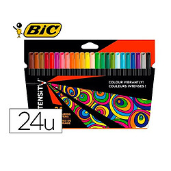 Avis Ensemble de Marqueurs Bic 978035 Noir Multicouleur (24 Pièces)