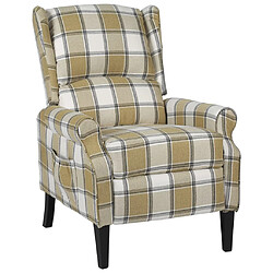 Maison Chic Fauteuil inclinable,Fauteuil luxe de relaxation Vert Tissu -MN49444