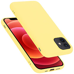 Cadorabo Coque iPhone 12 MINI Etui en Jaune