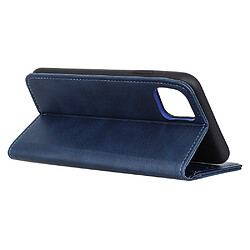 Etui en PU auto-absorbé avec support bleu pour votre Apple iPhone 12 5.4 pouces