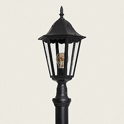 Ledkia Lampadaire Extérieur en Saillie sur Pied 185 cm Black Traditional Noir