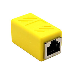 Acheter Adaptateur De Connecteur LAN Ethernet RJ45 Femelle à Femelle Jaune