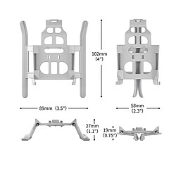 Avis Train d'atterrissage pliable et surélevé Support de protection pour le drone DJI Mini 3 Pro