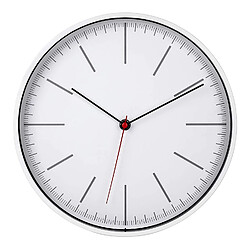 TFA-Dostmann Horloge Murale analogique en Verre Plastique Blanc 280 x 37 x 280 mm