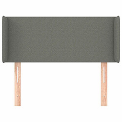 Avis Maison Chic Tête de lit scandinave avec oreilles,meuble de chambre Gris foncé 93x16x78/88 cm Tissu -MN61296