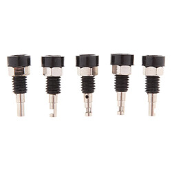 5pcs 2mm Banane Jack Montage sur panneau Socket 306V 10A Noir