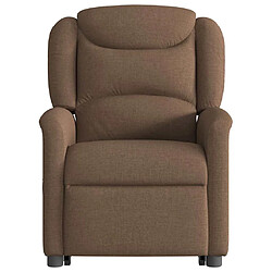 Acheter vidaXL Fauteuil inclinable Marron Tissu