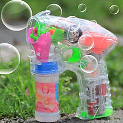 Wewoo Jeux Jouets Transparent Pistolet à bulles de jouet électrique, liquide à non inclus